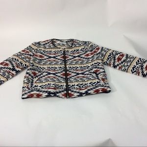 Zara Trafulac Small Jacket Full Zip Faux Pockets